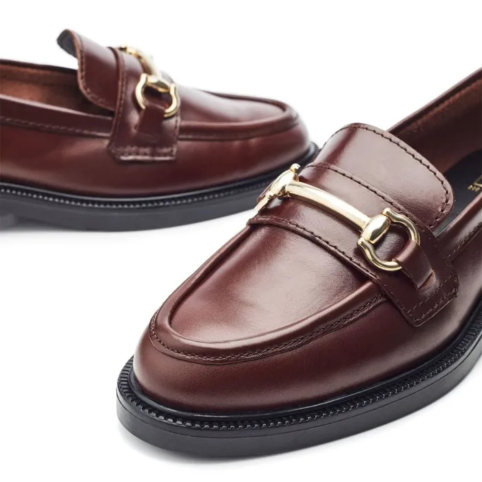 Casual Shoes Women Moda In Pelle Estephe Dark Brown Leather