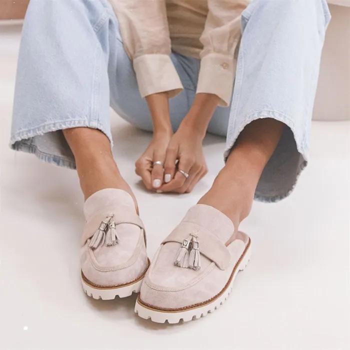 Casual Shoes Women Moda In Pelle Etana Stone Suede Casual Shoes Women Moda In Pelle Etana Stone Suede