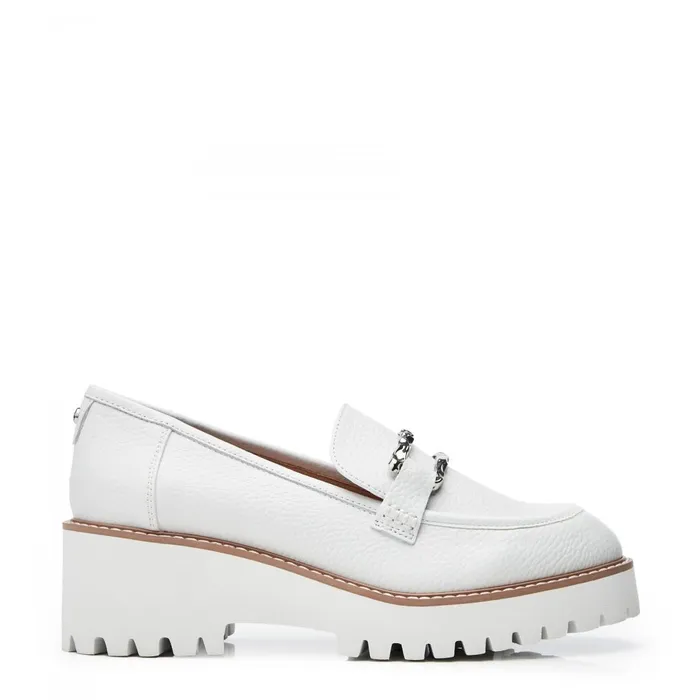 Casual Shoes Women Moda In Pelle Faythe White Leather