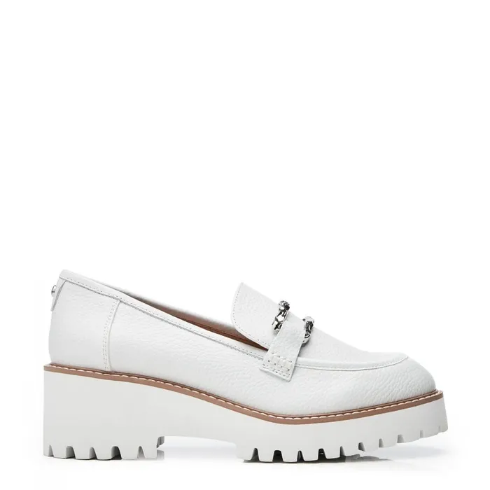 Casual Shoes Women Moda In Pelle Faythe White Leather