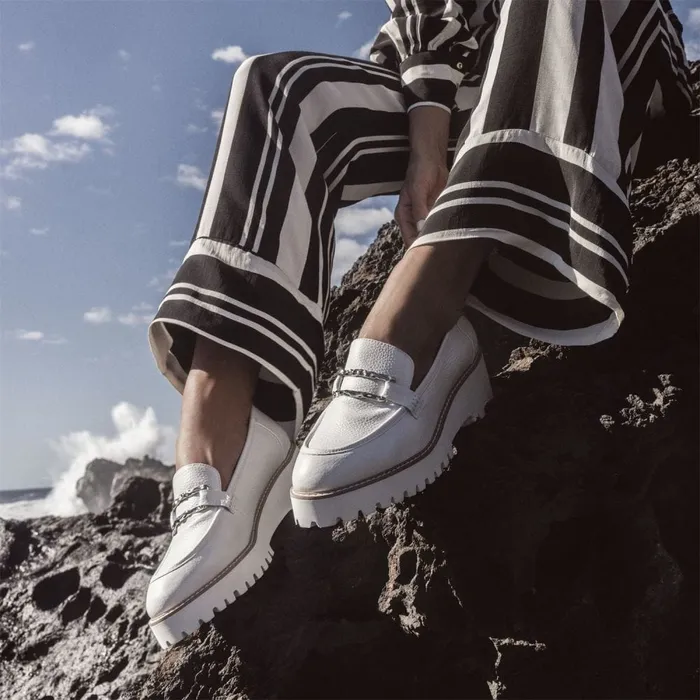 Casual Shoes Women Moda In Pelle Faythe White Leather