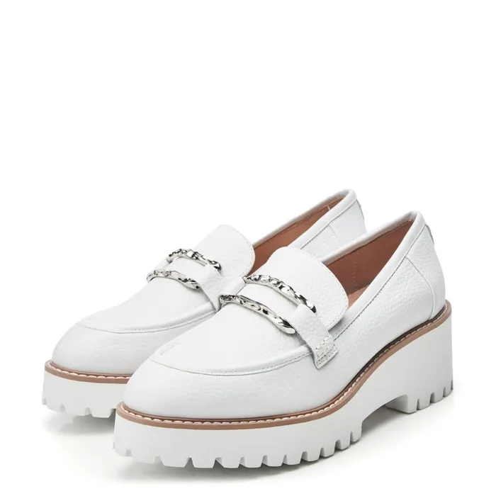 Casual Shoes Women Moda In Pelle Faythe White Leather