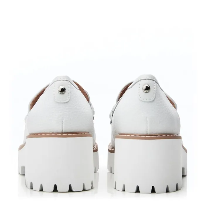 Casual Shoes Women Moda In Pelle Faythe White Leather