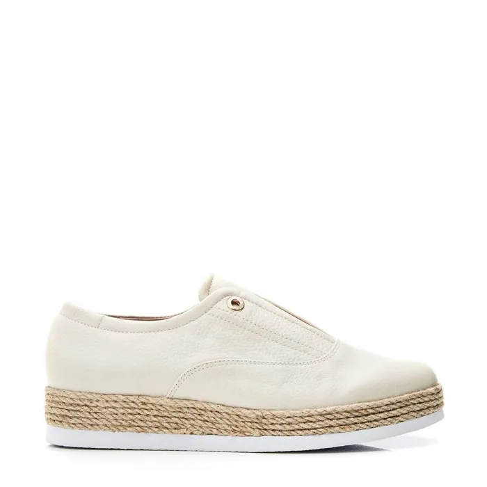 Casual Shoes Women Moda In Pelle Felicie Off White Leather