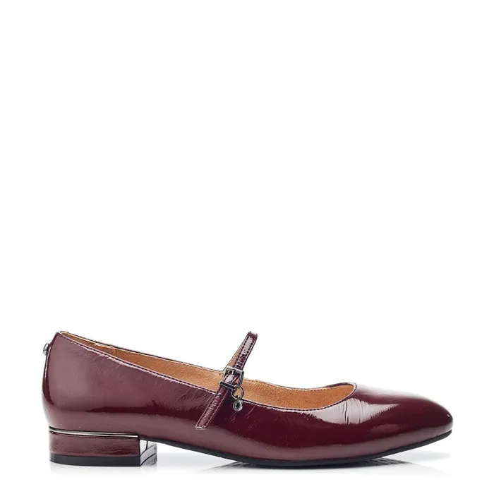 Casual Shoes Women Moda In Pelle Florentin Burgundy Patent Leather