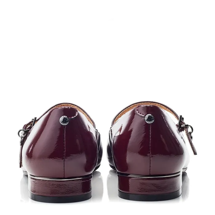 Casual Shoes Women Moda In Pelle Florentin Burgundy Patent Leather