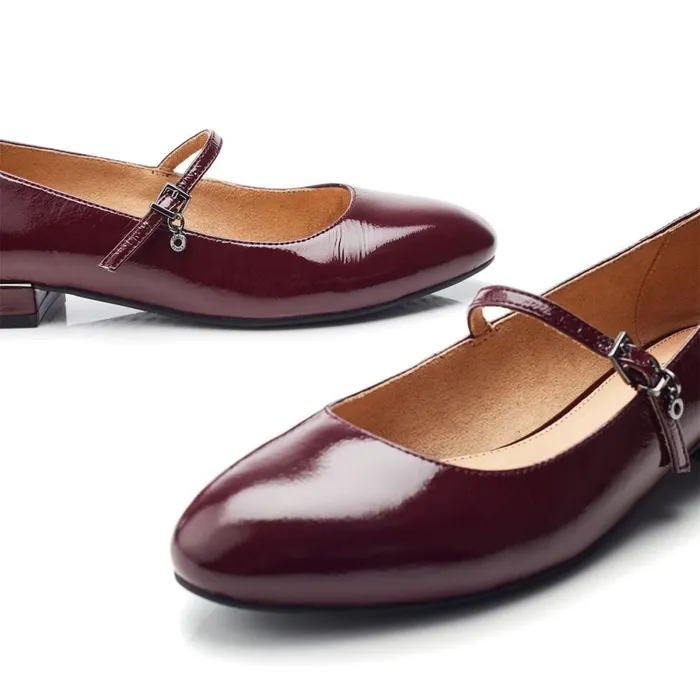 Casual Shoes Women Moda In Pelle Florentin Burgundy Patent Leather