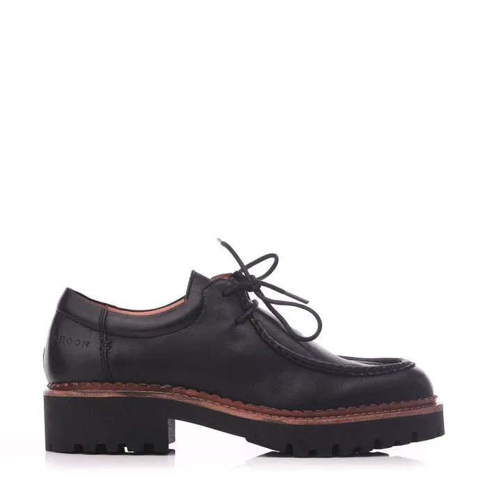 Casual Shoes Women Moda In Pelle Shoon Sh Iota Black Leather