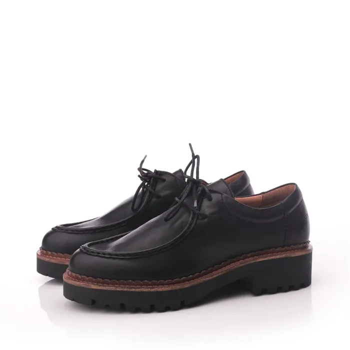 Casual Shoes Women Moda In Pelle Shoon Sh Iota Black Leather