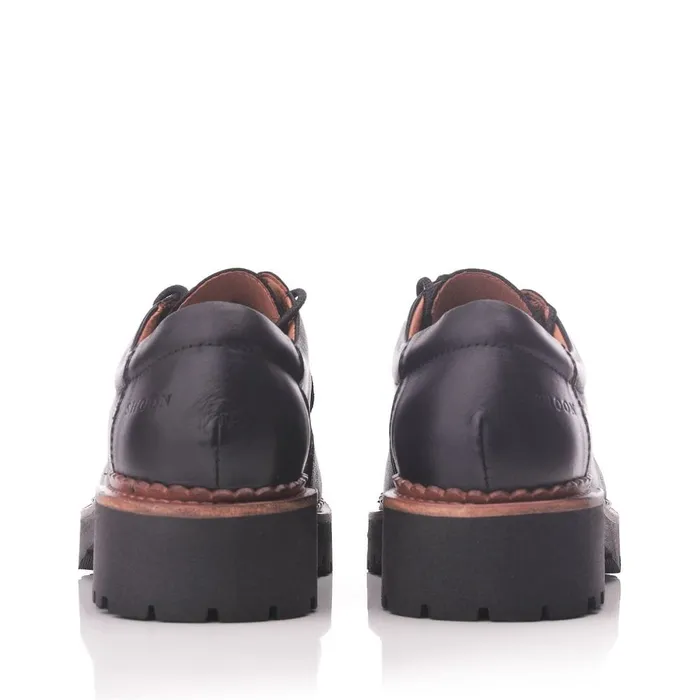 Casual Shoes Women Moda In Pelle Shoon Sh Iota Black Leather