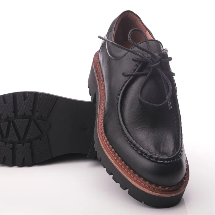 Casual Shoes Women Moda In Pelle Shoon Sh Iota Black Leather