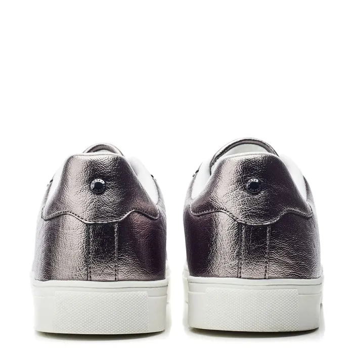 Casual Trainers Women Moda In Pelle Amaya Pewter Porvair