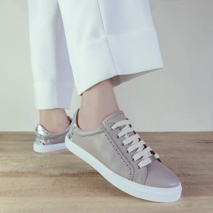 Casual Trainers Women Moda In Pelle Anatoli Stone Leather