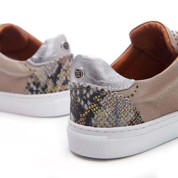 Casual Trainers Women Moda In Pelle Anatoli Stone Leather