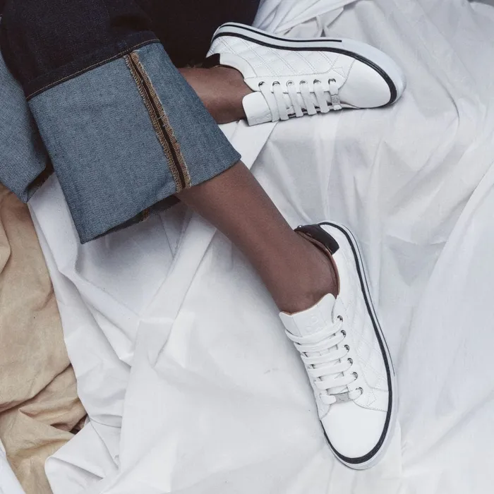 Casual Trainers Women Moda In Pelle Arzon White Leather