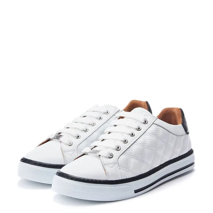 Casual Trainers Women Moda In Pelle Arzon White Leather