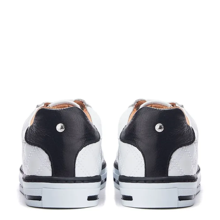 Casual Trainers Women Moda In Pelle Arzon White Leather