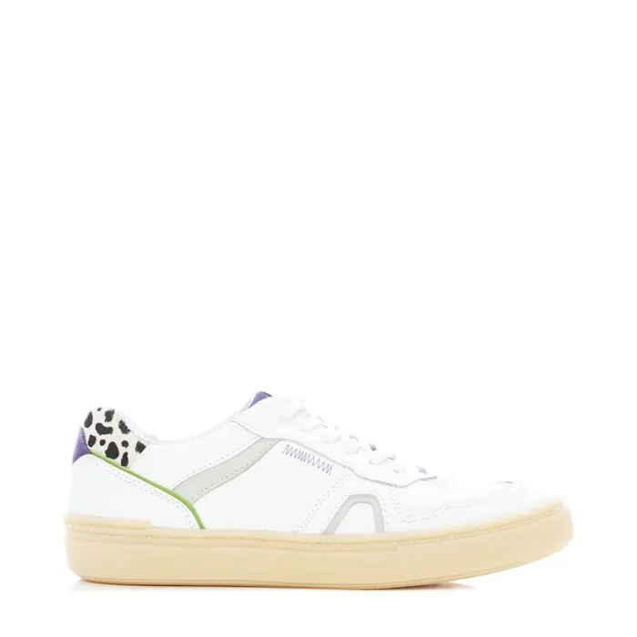 Casual Trainers Women Moda In Pelle Belgrave White Leather