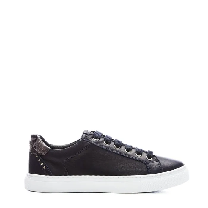 Casual Trainers Women Moda In Pelle Bradd Navy Leather