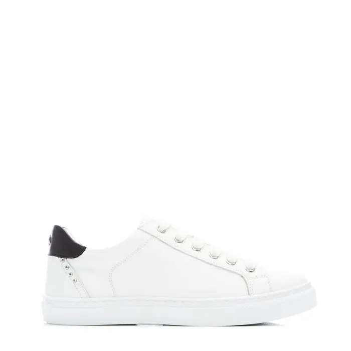 Casual Trainers Women Moda In Pelle Bradd White Leather