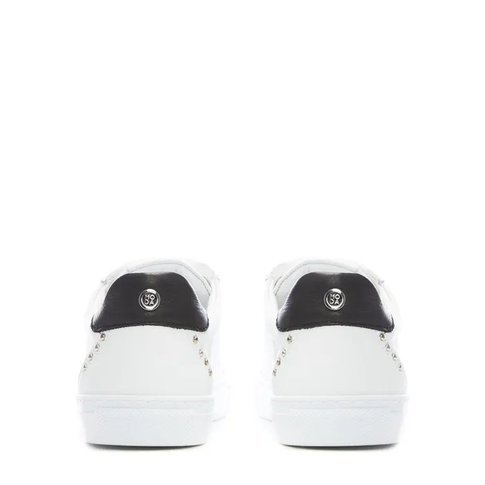 Casual Trainers Women Moda In Pelle Bradd White Leather