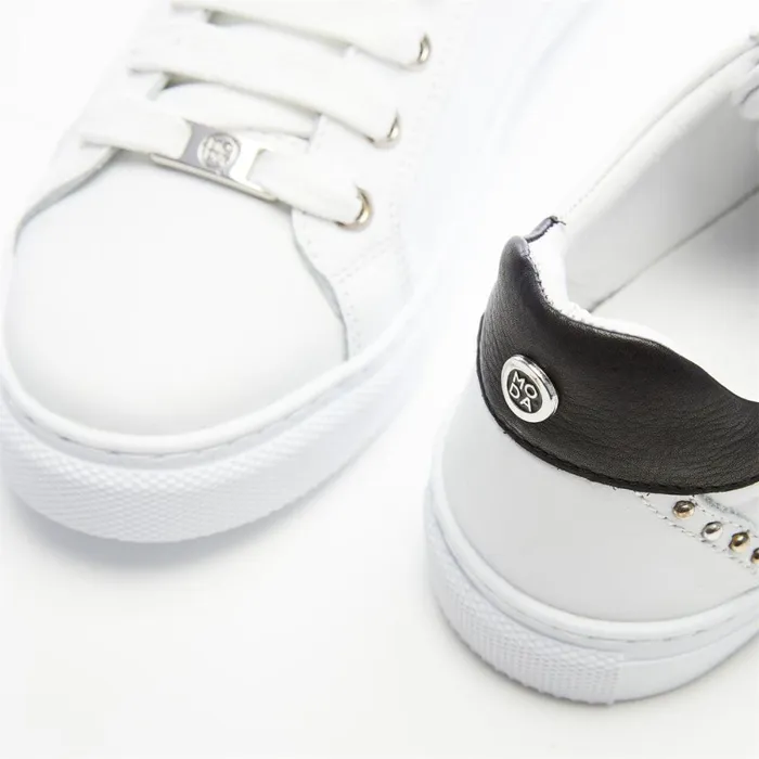 Casual Trainers Women Moda In Pelle Bradd White Leather