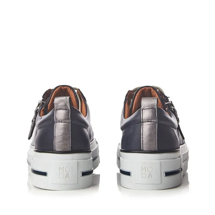 Casual Trainers Women Moda In Pelle Filician Navy Leather
