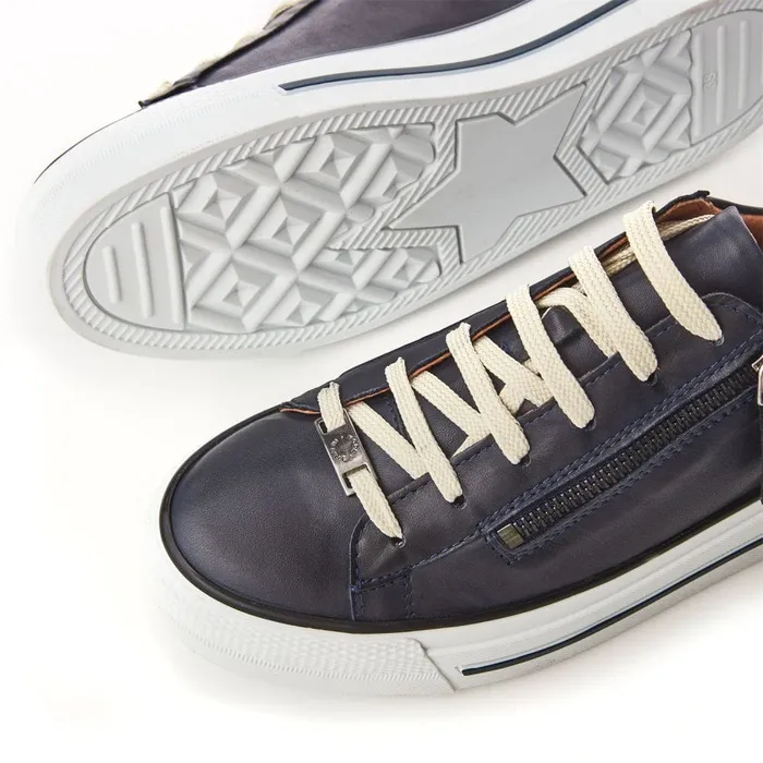 Casual Trainers Women Moda In Pelle Filician Navy Leather