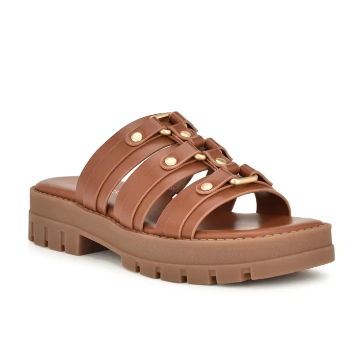 Cazz Fisherman Slide Sandals Brown Women Nine West Sandals Cazz Fisherman Slide Sandals Brown Women Nine West Sandals