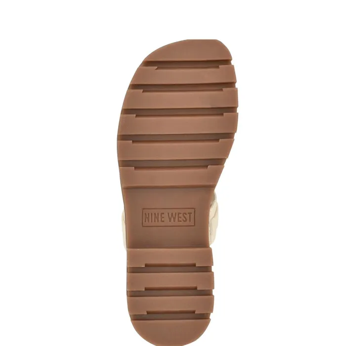 Cazz Fisherman Slide Sandals Ivory Women Nine West Low Heel Cazz Fisherman Slide Sandals Ivory Women Nine West Low Heel
