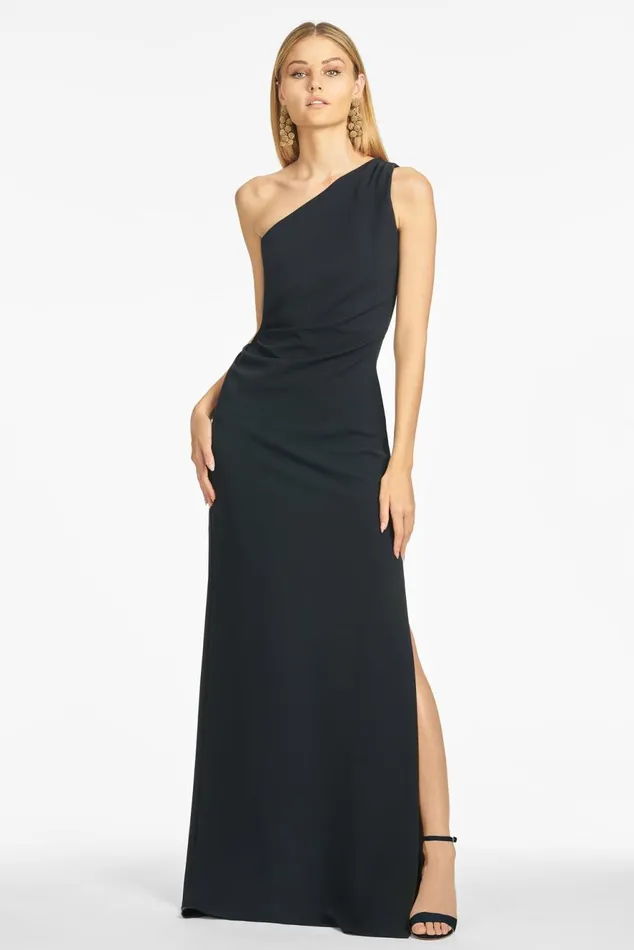 Cece 4Way Stretch Crepe Gown 8211 Navy Women Sachin and Babi Formal