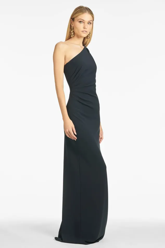 Cece 4Way Stretch Crepe Gown 8211 Navy Women Sachin and Babi Formal