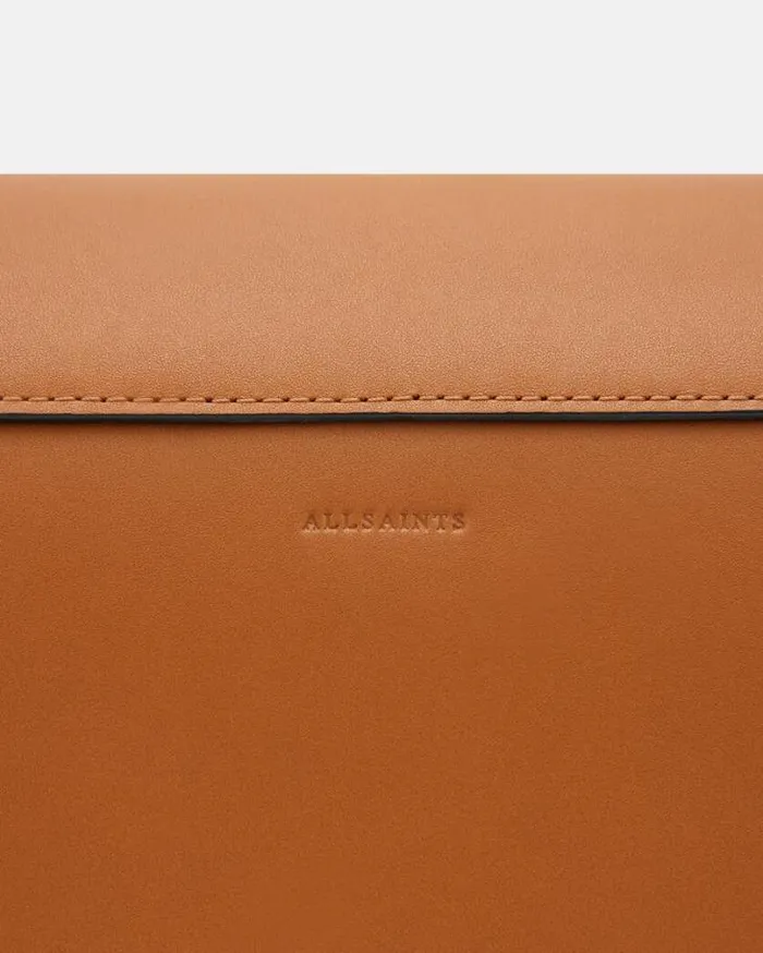 Celeste Leather Crossbody Bag Desert Tan Women AllSaints Accessories