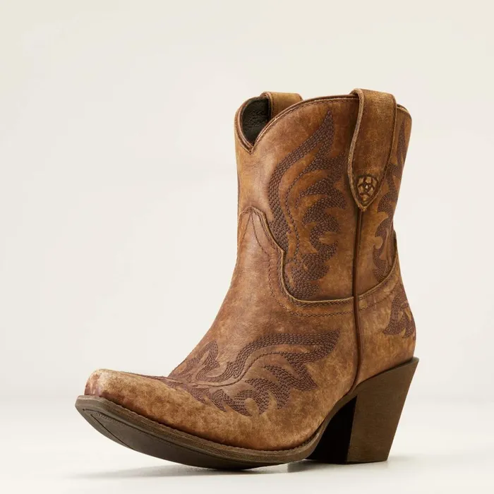 Chandler Western Boot Naturally Distressed Brown Women Ariat Western Boots