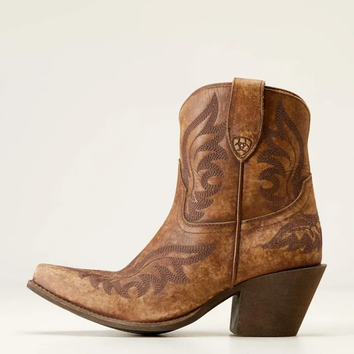 Chandler Western Boot Naturally Distressed Brown Women Ariat Western Boots Chandler Western Boot Naturally Distressed Brown Women Ariat Western Boots