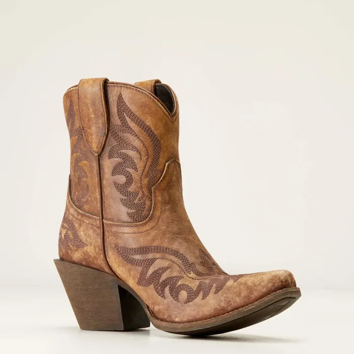 Chandler Western Boot Naturally Distressed Brown Women Ariat Western Boots Chandler Western Boot Naturally Distressed Brown Women Ariat Western Boots