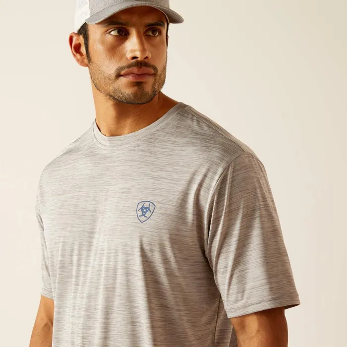 Charger Ariat Spirited TShirt Light Grey Heather Men Ariat TShirts and Polos Charger Ariat Spirited TShirt Light Grey Heather Men Ariat TShirts and Polos