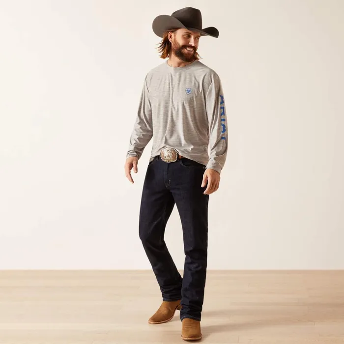 Charger Logo TShirt Grey Men Ariat TShirts and Polos Charger Logo TShirt Grey Men Ariat TShirts and Polos