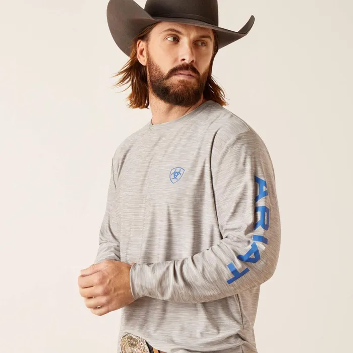 Charger Logo TShirt Grey Men Ariat TShirts and Polos Charger Logo TShirt Grey Men Ariat TShirts and Polos