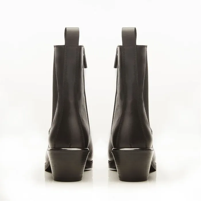 Chelsea Boots Women Moda In Pelle Kaela Black Leather
