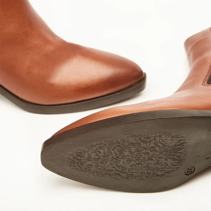 Chelsea Boots Women Moda In Pelle Kaela Tan Leather