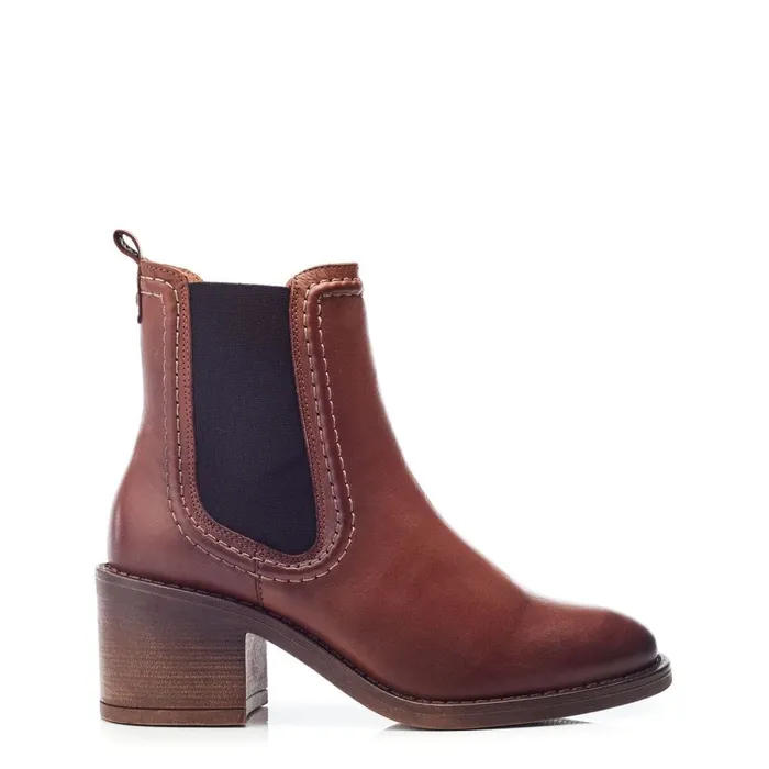 Chelsea Boots Women Moda In Pelle Omally Tan Leather