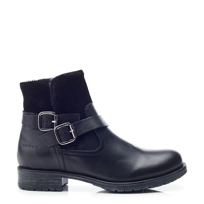 Chelsea Boots Women Moda In Pelle Shoon Sh Oakridge Black Leather
