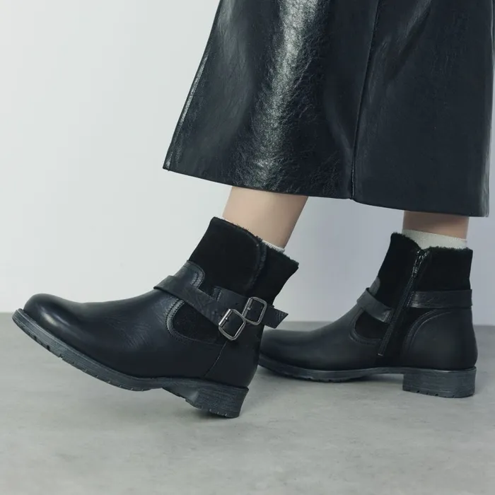 Chelsea Boots Women Moda In Pelle Shoon Sh Oakridge Black Leather