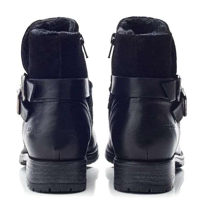 Chelsea Boots Women Moda In Pelle Shoon Sh Oakridge Black Leather