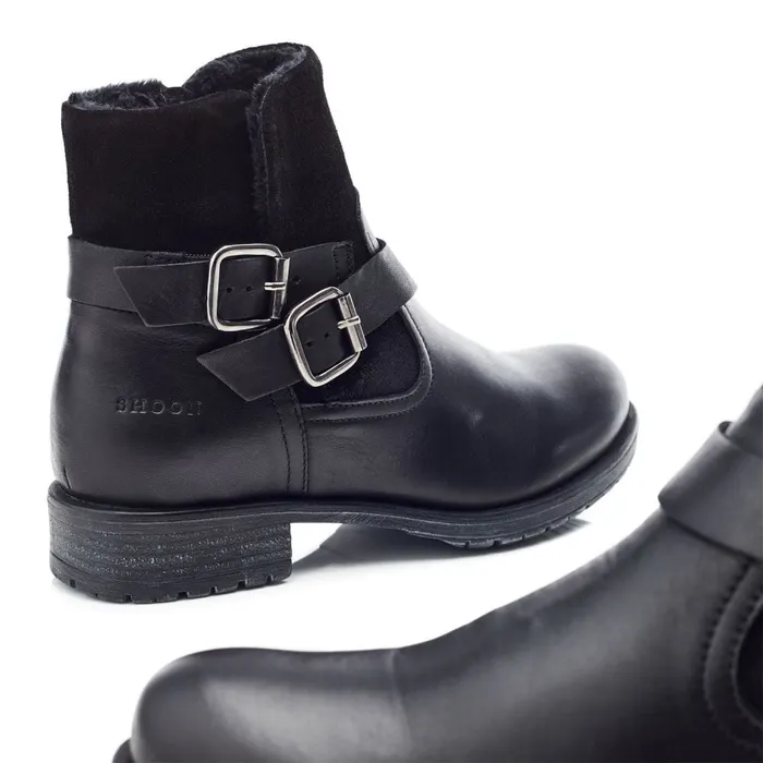 Chelsea Boots Women Moda In Pelle Shoon Sh Oakridge Black Leather