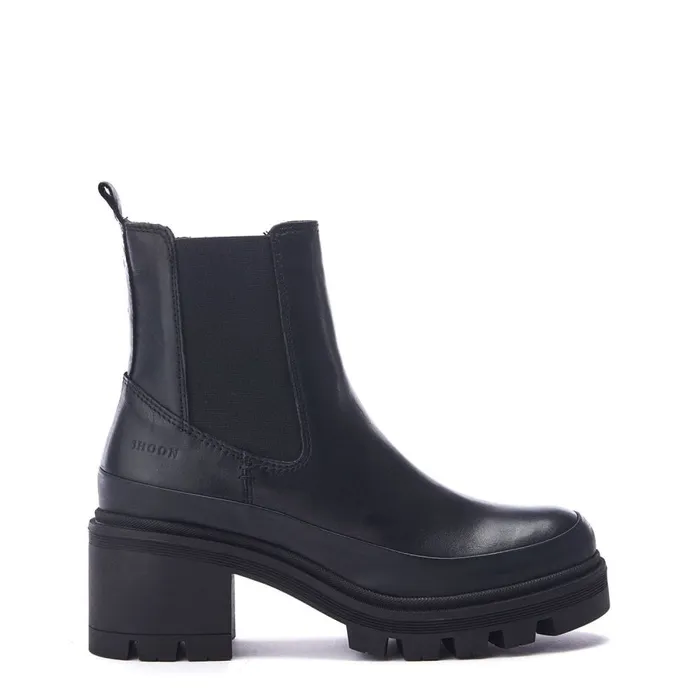 Chelsea Boots Women Moda In Pelle Shoon Sh Oulton Black Leather