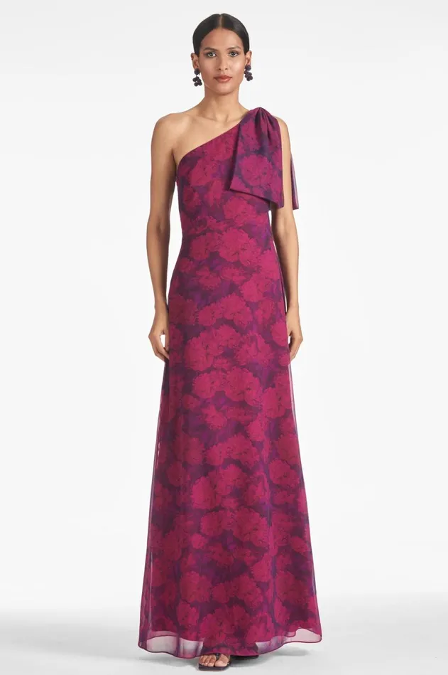 Chelsea Gown 8211 Magenta Bloom Women Sachin and Babi Boho