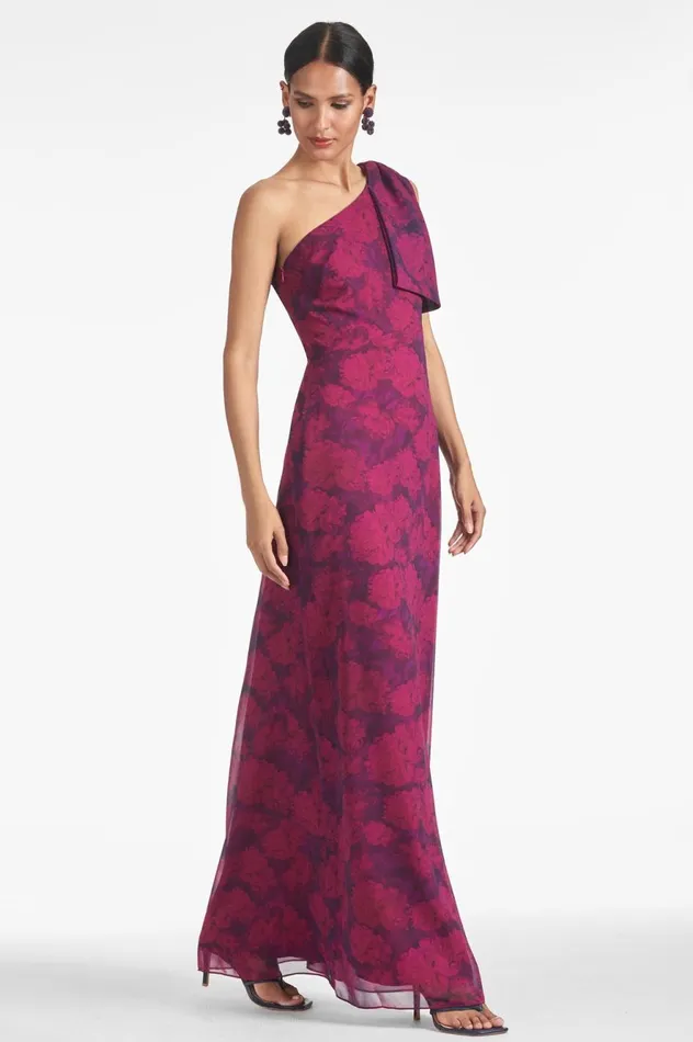 Chelsea Gown 8211 Magenta Bloom Women Sachin and Babi Boho