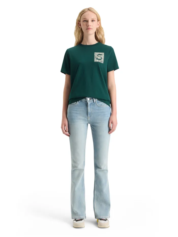 CHEST ARTWORK REGULAR FIT TSHIRT Soft Ice Women Scotch and Soda Tops and TShirts CHEST ARTWORK REGULAR FIT TSHIRT Soft Ice Women Scotch and Soda Tops and TShirts